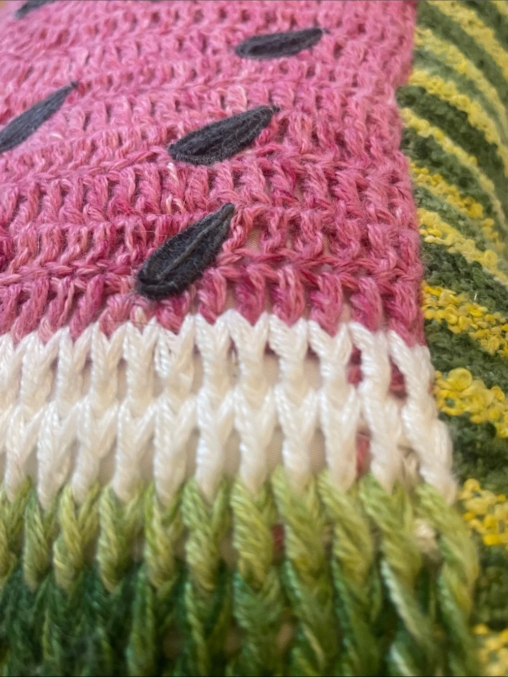 Woven Watermelon Pillow From Anthropologie